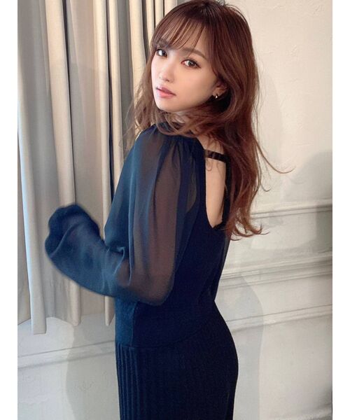 RESEXXY（リゼクシー）の「シアー切替コンビネゾン（つなぎ/オールインワン・レディース・アイボリー/ブラック/ベージュ・FREE）」の13枚目の写真