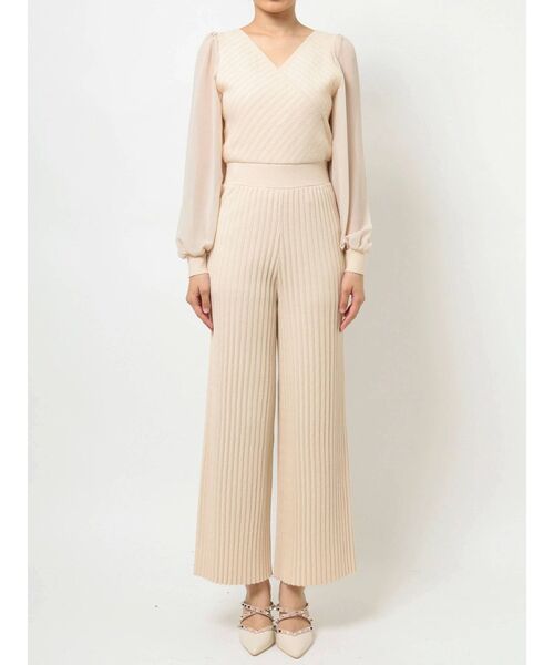 RESEXXY（リゼクシー）の「シアー切替コンビネゾン（つなぎ/オールインワン・レディース・アイボリー/ブラック/ベージュ・FREE）」の17枚目の写真