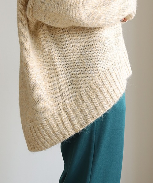 HER CLOSET(ハークローゼット)の「【shemoshelly】ビッグポケットニットプルオーバー(ニット/セーター・レディース・ブラック/ベージュ/ブラウン・M)」の8枚目の写真