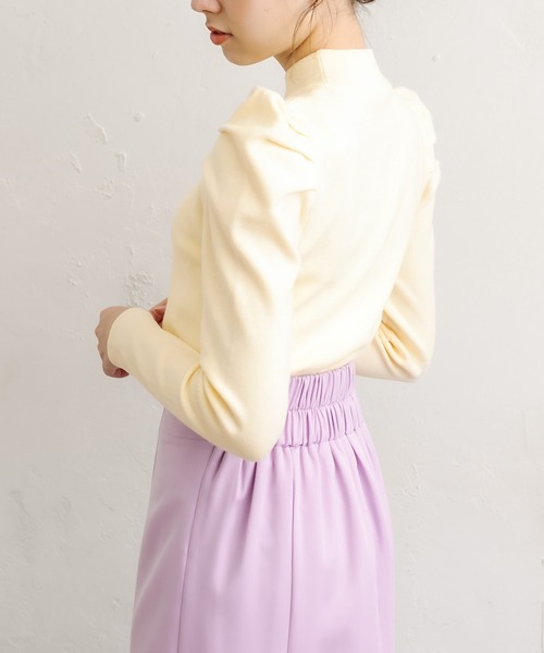 OLIVE des OLIVE（オリーブデオリーブ）の「モテパワショルプルオーバー（ニット/セーター・レディース・ブラック/パープル/オフホワイト/ライトブラウン/ラベンダー・FREE）」の10枚目の写真