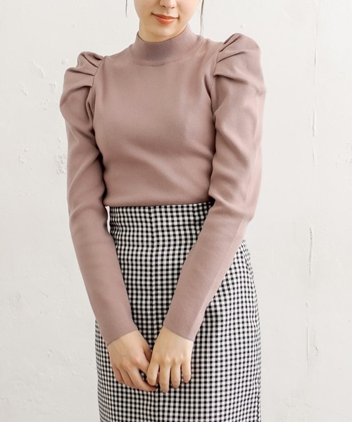 OLIVE des OLIVE（オリーブデオリーブ）の「モテパワショルプルオーバー（ニット/セーター・レディース・ブラック/パープル/オフホワイト/ライトブラウン/ラベンダー・FREE）」の22枚目の写真