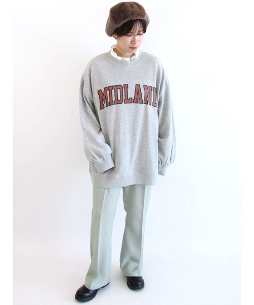 ehka sopo（エヘカソポ）の「無地／チェックアソート裾フレアパンツ（その他パンツ・レディース・ブラック/ベージュ/ブラウン/グレー/ブルー/グリーン・ﾌﾘ-）」の13枚目の写真