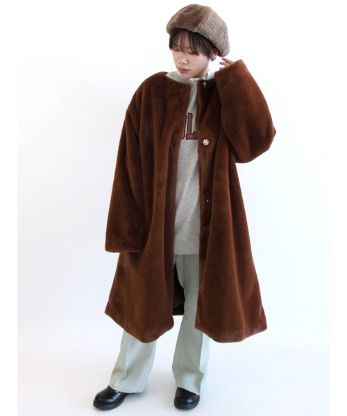 ehka sopo（エヘカソポ）の「無地／チェックアソート裾フレアパンツ（その他パンツ・レディース・ブラック/ベージュ/ブラウン/グレー/ブルー/グリーン・ﾌﾘ-）」の16枚目の写真