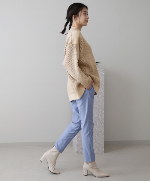 Bou Jeloud(ブージュルード)の「配色リブ編みニット(ニット/セーター・レディース・ネイビー/ブラウン/オレンジ/グリーン・FREE)」の21枚目の写真