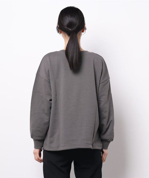 179/WG(イチナナキュウダブルジー)の「エンブロイダリースウェット(スウェット・レディース・チャコールグレー/グレー/グリーン・FREE)」の4枚目の写真