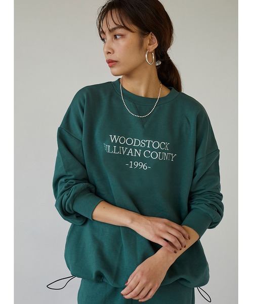 179/WG(イチナナキュウダブルジー)の「エンブロイダリースウェット(スウェット・レディース・チャコールグレー/グレー/グリーン・FREE)」の17枚目の写真