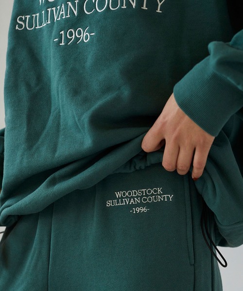 179/WG(イチナナキュウダブルジー)の「エンブロイダリースウェット(スウェット・レディース・チャコールグレー/グレー/グリーン・FREE)」の15枚目の写真