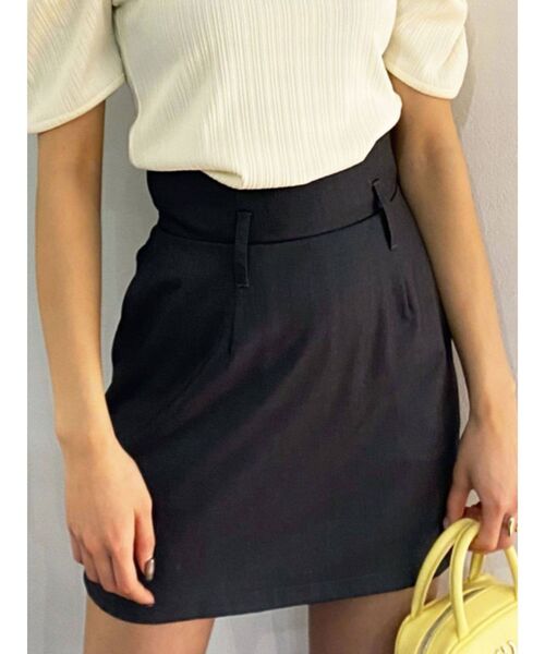 EMODA（エモダ）の「ワイドベルトハイウエストスカート（スカート・レディース・グレー/ブルー/アイボリー・SMALL/MEDIUM）」の14枚目の写真