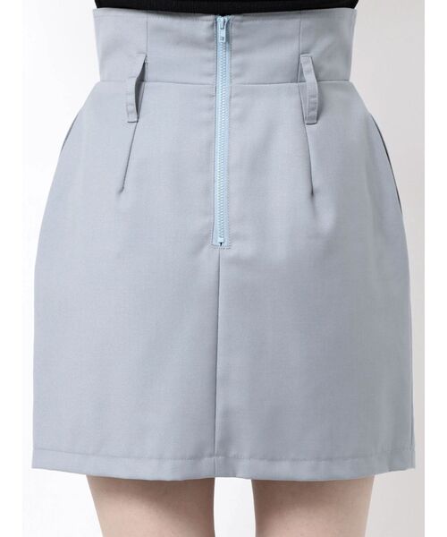 EMODA（エモダ）の「ワイドベルトハイウエストスカート（スカート・レディース・グレー/ブルー/アイボリー・SMALL/MEDIUM）」の6枚目の写真