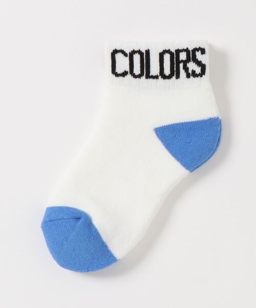GROOVY COLORS(グルービーカラーズ)の「GLOOVY パイル ショート ソックス(ソックス/靴下・キッズ・ブラック/ブルー・MEDIUM/LARGE/SMALL)」の2枚目の写真