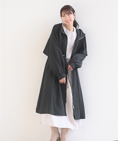 rps(アールピーエス)の「ロングマウンテンパーカー(マウンテンパーカー・レディース・ブラック/カーキ/グレイッシュベージュ・M)」の4枚目の写真