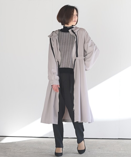 rps(アールピーエス)の「ロングマウンテンパーカー(マウンテンパーカー・レディース・ブラック/カーキ/グレイッシュベージュ・M)」の12枚目の写真