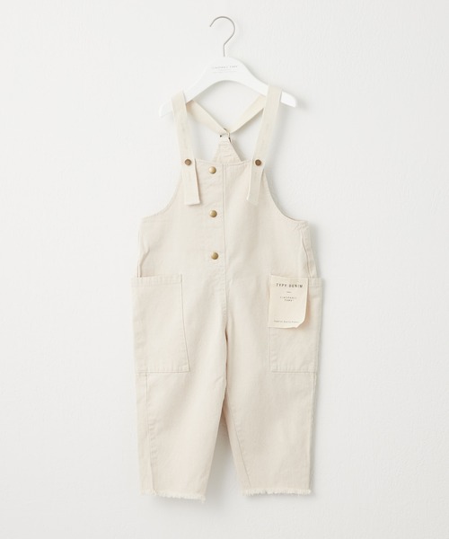 CIAOPANIC TYPY(チャオパニックティピー)の「■【WEB限定】【KIDS】デニムオーバーオール(サロペット/オーバーオール・キッズ・ネイビー/オフホワイト・SMALL/MEDIUM/LARGE/X-LARGE/XX-LARGE)」の3枚目の写真