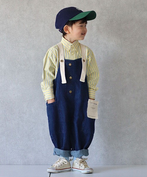 CIAOPANIC TYPY(チャオパニックティピー)の「■【WEB限定】【KIDS】デニムオーバーオール(サロペット/オーバーオール・キッズ・ネイビー/オフホワイト・SMALL/MEDIUM/LARGE/X-LARGE/XX-LARGE)」の13枚目の写真