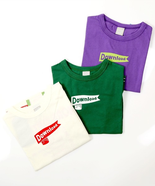 DILASH（ディラッシュ）の「DownloadデザインTシャツ（Tシャツ/カットソー・キッズ・グリーン/オフホワイト/パープル・120/110/100/90/80/140/130）」の14枚目の写真