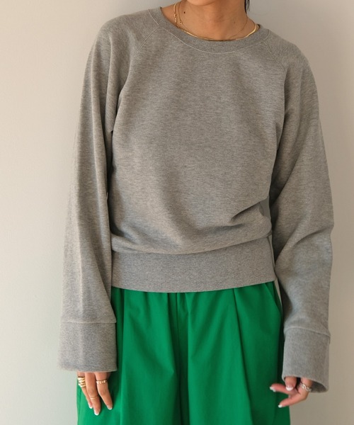 AKTE（アクテ）の「ライトスウェットプルオーバー（スウェット・レディース・ブラック/グレー/ピンク・FREE）」の2枚目の写真