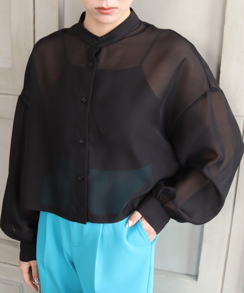 *NewArrival*ボリュームスリーブエステルシアーカーデシャツ