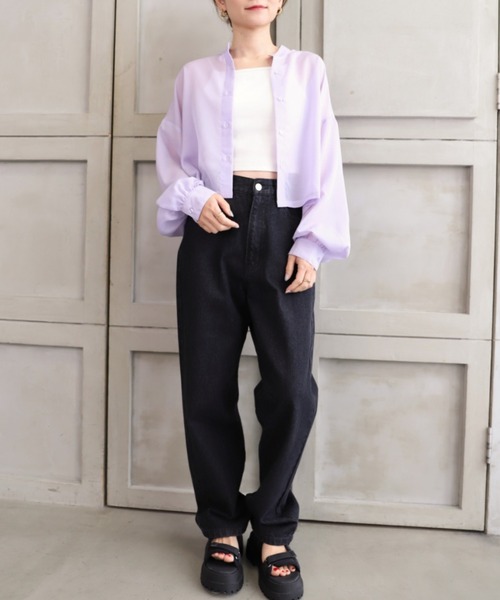 *NewArrival*ボリュームスリーブエステルシアーカーデシャツ