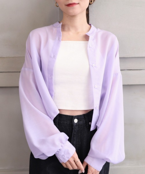 *NewArrival*ボリュームスリーブエステルシアーカーデシャツ