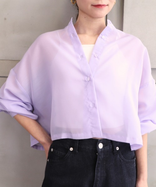 *NewArrival*ボリュームスリーブエステルシアーカーデシャツ