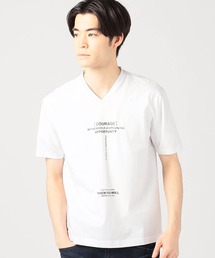 HIDEAWAYS NICOLE | ダブルシルケットロゴプリント半袖Ｔシャツ(Tシャツ/カットソー)