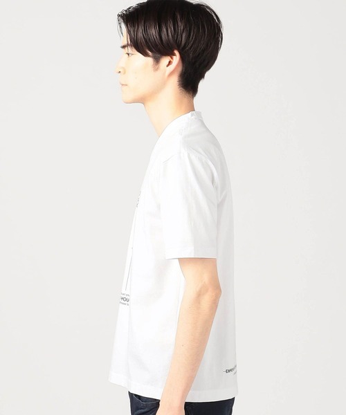 HIDEAWAYS NICOLE（ハイダウェイニコル）の「ダブルシルケットロゴプリント半袖Ｔシャツ（Tシャツ/カットソー・メンズ・ホワイト系その他/ブラック系その他/ホワイト系その他2/ブラック系その他2・MEDIUM/LARGE/X-LARGE/XX-LARGE）」の6枚目の写真