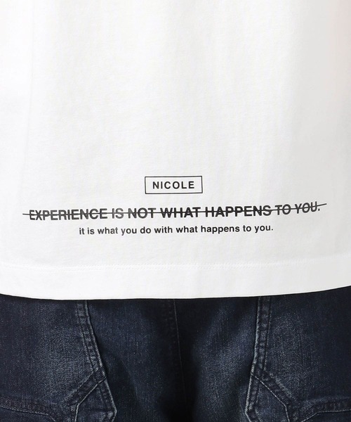 HIDEAWAYS NICOLE（ハイダウェイニコル）の「ダブルシルケットロゴプリント半袖Ｔシャツ（Tシャツ/カットソー・メンズ・ホワイト系その他/ブラック系その他/ホワイト系その他2/ブラック系その他2・MEDIUM/LARGE/X-LARGE/XX-LARGE）」の11枚目の写真