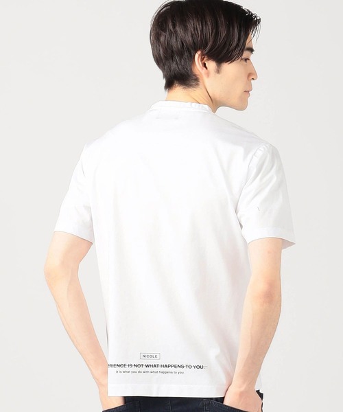 HIDEAWAYS NICOLE（ハイダウェイニコル）の「ダブルシルケットロゴプリント半袖Ｔシャツ（Tシャツ/カットソー・メンズ・ホワイト系その他/ブラック系その他/ホワイト系その他2/ブラック系その他2・MEDIUM/LARGE/X-LARGE/XX-LARGE）」の12枚目の写真