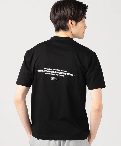 HIDEAWAYS NICOLE（ハイダウェイニコル）の「ダブルシルケットロゴプリント半袖Ｔシャツ（Tシャツ/カットソー・メンズ・ホワイト系その他/ブラック系その他/ホワイト系その他2/ブラック系その他2・MEDIUM/LARGE/X-LARGE/XX-LARGE）」の15枚目の写真