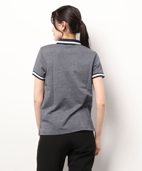 A.P.C.(アーペーセー)の「POLO MADALENA 22P(ポロシャツ・レディース・ネイビー/エンジ・S/L/M)」の4枚目の写真