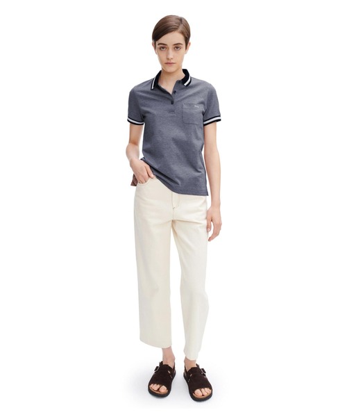 A.P.C.(アーペーセー)の「POLO MADALENA 22P(ポロシャツ・レディース・ネイビー/エンジ・S/L/M)」の10枚目の写真