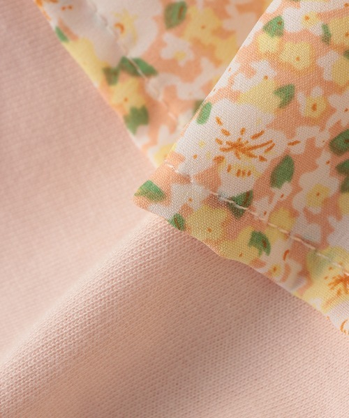 kladskap（クレードスコープ）の「ネコ顔ワンピース風半袖カバーオール（ロンパース・キッズ・サックスブルー/ライトピンク・70cm/80ｃｍ）」の3枚目の写真