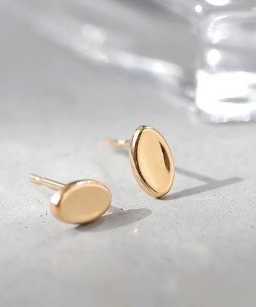 オーバルピアス[K10]（ピアス（両耳用））｜ANEMONE（アネモネ