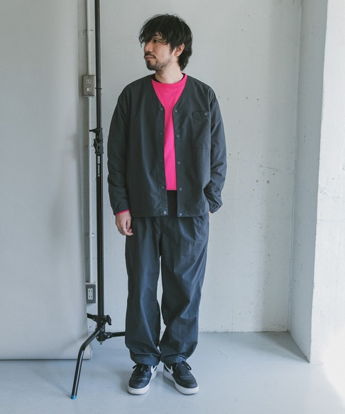 BURLAP OUTFITTER（バーラップアウトフィッター）の「『別注』BURLAP OUTFITTER×DOORS　SupplexNylonCARDIGAN2（ナイロンジャケット・メンズ・ブルー/ダークグレー/ライトグレー/ライトカーキ・M/L）」の15枚目の写真