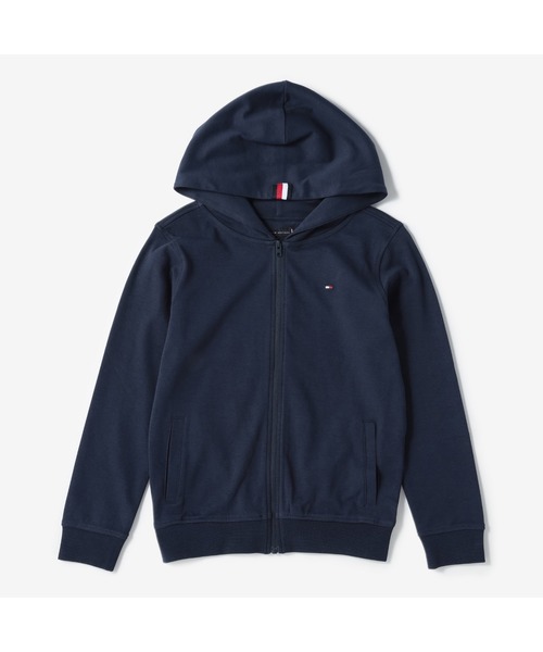 TOMMY HILFIGER(トミーヒルフィガー)の「フラッグジップアップパーカー(パーカー・キッズ・ホワイト/ネイビー/グレー・80cm/90cm/110cm/100cm/120cm)」の3枚目の写真