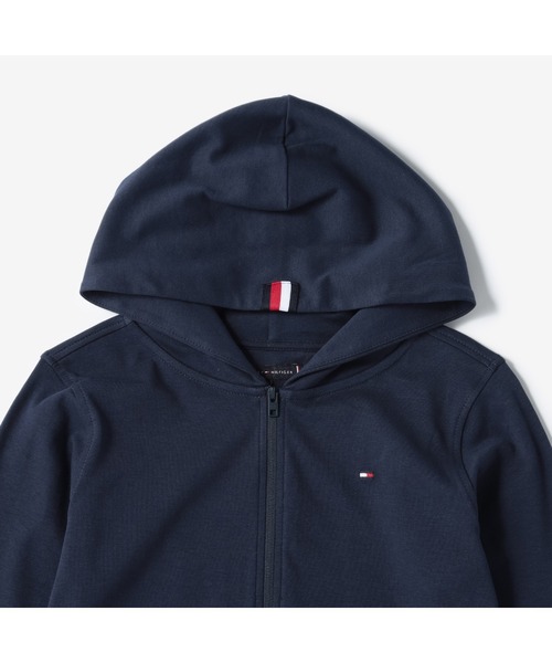 TOMMY HILFIGER(トミーヒルフィガー)の「フラッグジップアップパーカー(パーカー・キッズ・ホワイト/ネイビー/グレー・80cm/90cm/110cm/100cm/120cm)」の10枚目の写真