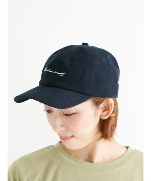 Lugnoncure（ルノンキュール）の「刺繍キャップ（キャップ・レディース・ベージュ/ネイビー/グリーン・ﾌﾘ-）」の3枚目の写真