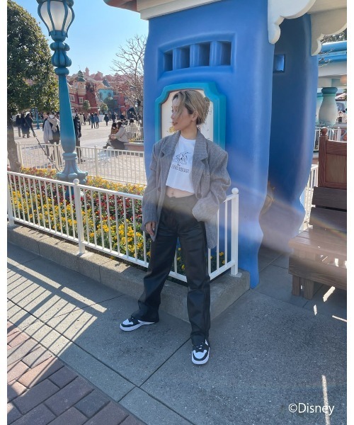 FIG&VIPER（フィグアンドバイパー）の「Disney 101/short T（Tシャツ/カットソー・レディース・ホワイト/ブラック・FREE）」の3枚目の写真