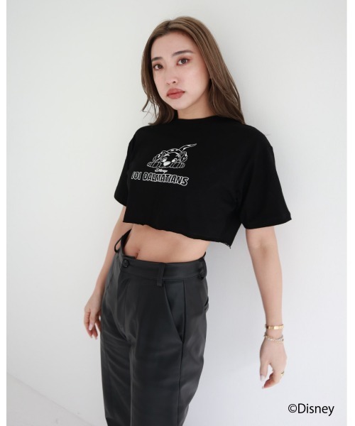 FIG&VIPER（フィグアンドバイパー）の「Disney 101/short T（Tシャツ/カットソー・レディース・ホワイト/ブラック・FREE）」の5枚目の写真