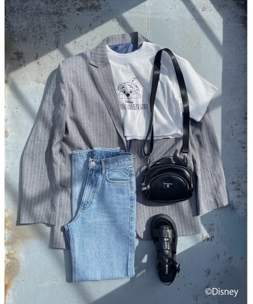 FIG&VIPER（フィグアンドバイパー）の「Disney 101/short T（Tシャツ/カットソー・レディース・ホワイト/ブラック・FREE）」の18枚目の写真