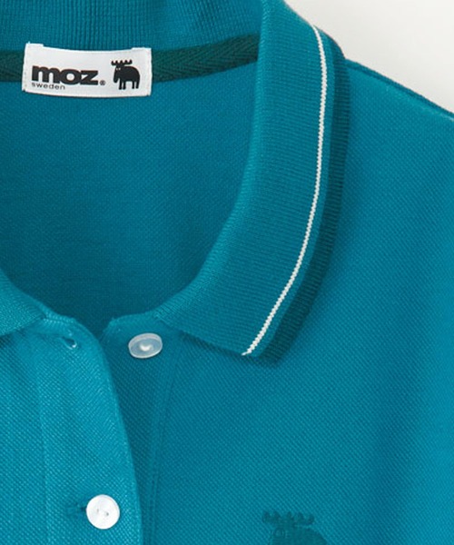 moz(モズ)の「moz 刺しゅうポロシャツ(ポロシャツ・レディース・ネイビー/グレー/グリーン・LARGE/X-LARGE/MEDIUM)」の10枚目の写真
