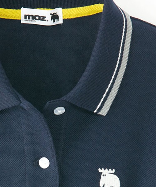 moz(モズ)の「moz 刺しゅうポロシャツ(ポロシャツ・レディース・ネイビー/グレー/グリーン・LARGE/X-LARGE/MEDIUM)」の12枚目の写真