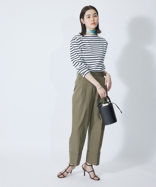 SAINT JAMES(セントジェームス)の「【SAINT JAMES】バスクシャツ ボートネックカットソー(Tシャツ/カットソー・レディース・ホワイト系その他2/ピンク/クリーム/キナリ・38/36)」の7枚目の写真