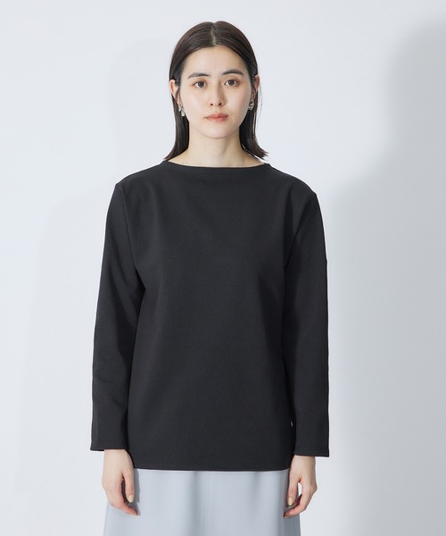 SAINT JAMES(セントジェームス)の「【SAINT JAMES】バスクシャツ ボートネックカットソー(Tシャツ/カットソー・レディース・ホワイト系その他2/ピンク/クリーム/キナリ・38/36)」の10枚目の写真