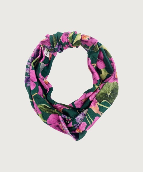 G.V.G.V.（ジーヴィージーヴィー）の「FLORAL TURBAN（ヘアバンド・レディース・ベージュ/グリーン・ONE SIZE）」の15枚目の写真