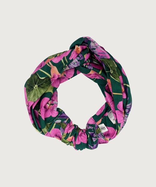 G.V.G.V.（ジーヴィージーヴィー）の「FLORAL TURBAN（ヘアバンド・レディース・ベージュ/グリーン・ONE SIZE）」の14枚目の写真