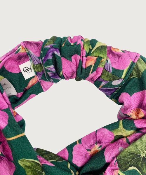 G.V.G.V.（ジーヴィージーヴィー）の「FLORAL TURBAN（ヘアバンド・レディース・ベージュ/グリーン・ONE SIZE）」の17枚目の写真