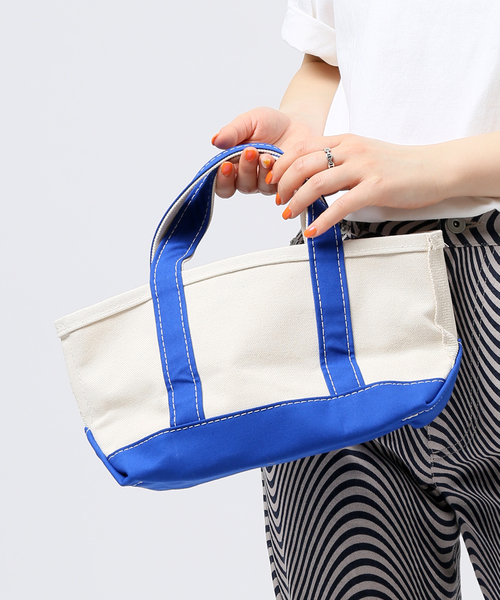 LLBean SIGNATURE（エルエルビーンシグネチャー）の「【L.L Bean/エルエルビーン】boattote mini bag（トートバッグ・レディース・ライトブルー・FREE）」の7枚目の写真
