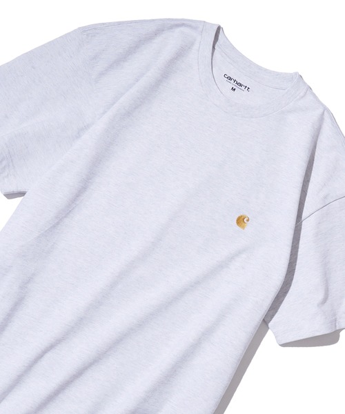 Carhartt WIP（カーハートダブリューアイピー）の「Carhartt WIP/カーハートダブリューアイピー S/S CHASET T-SHIRT 刺繍ロゴ Ｔシャツ カットソー（Tシャツ/カットソー・メンズ・ホワイト/ネイビー/アッシュグレー/ブラック/ダークグリーン/ライトブルー・L/XL/M/XS/S）」の4枚目の写真