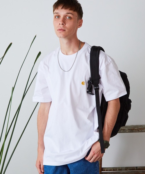 Carhartt WIP（カーハートダブリューアイピー）の「Carhartt WIP/カーハートダブリューアイピー S/S CHASET T-SHIRT 刺繍ロゴ Ｔシャツ カットソー（Tシャツ/カットソー・メンズ・ホワイト/ネイビー/アッシュグレー/ブラック/ダークグリーン/ライトブルー・L/XL/M/XS/S）」の12枚目の写真